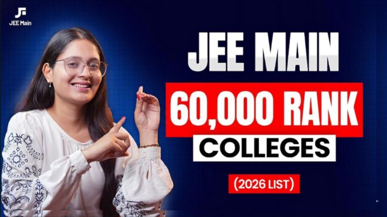 JEE Main 60,000 rank colleges