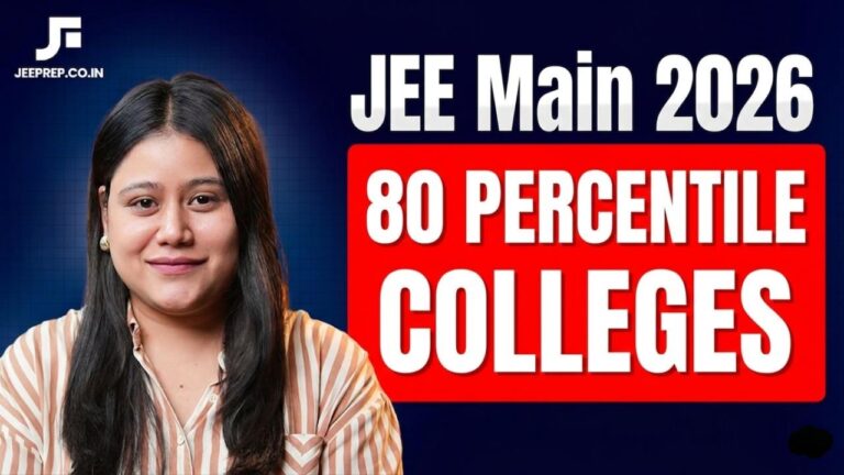 JEE Main 80 percentile colleges